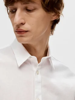 Miesten Kauluspaita, NEW LINEN SHIRT SS NOS><noscript><img width=