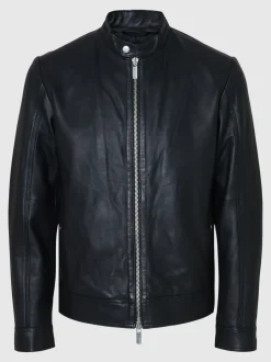 miesten nahkatakki, ARCHIVE CLASSIC LEATHER JACKET><noscript><img width=