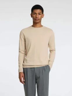 miesten neule BERG CREW NECK OATMEAL>Selected New