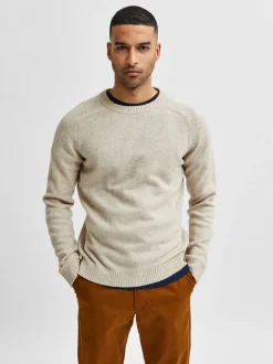 Miesten Neule, Coban Lambs Nos Luonnonvalkoinen>Selected