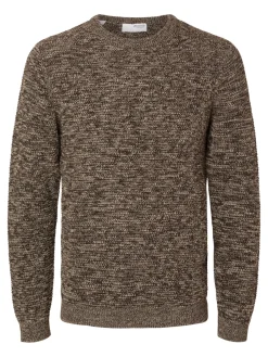 Miesten Neule, Vince Bubble Crew Ruskea Kuosi>Selected Best