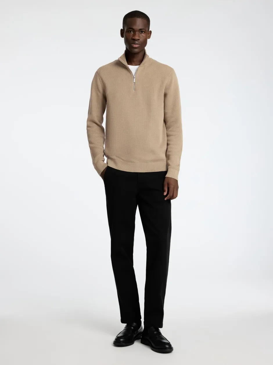 Miesten Neulepusero DANE LS KNIT STRUCTURE HALF ZIP,>Selected Hot