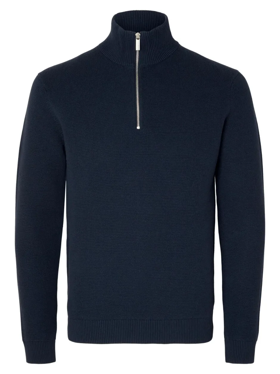 Miesten Neulepusero, DANE LS KNIT STRUCTURE HALF ZIP>Selected Clearance