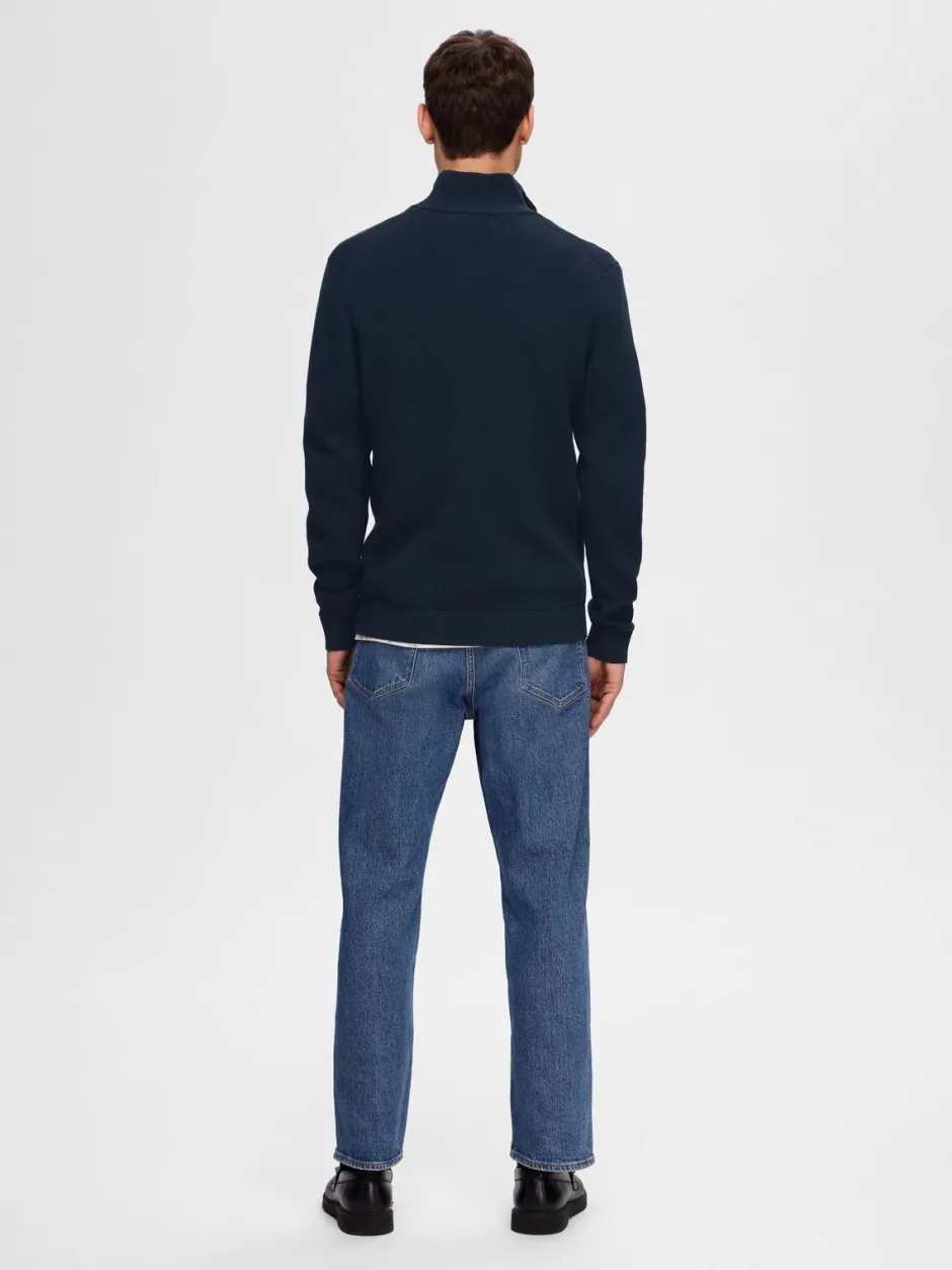 Miesten Neulepusero, DANE LS KNIT STRUCTURE HALF ZIP>Selected Clearance