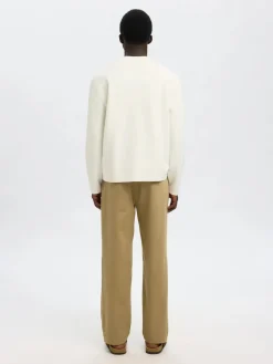 miesten neulepusero, MIKE LS KNIT RELAXED MOCK NECK>Selected Hot