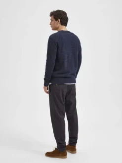 Miesten Neulepusero, RAI LS KNIT CREWNECK>Selected Online