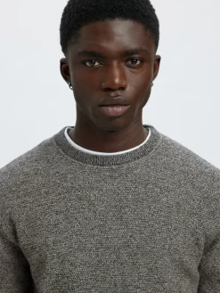 Miesten Neulepusero, ROSS LS KNIT STRUCTURE NOS ORGANIC COTTO><noscript><img width=