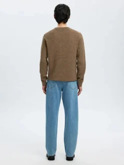 Miesten Neulepusero, ROSS LS KNIT STRUCTURE NOS ORGANIC COTTO>Selected