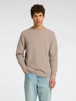 Miesten Neulepusero ROSS LS KNIT STRUCTURE NOS ORGANIC COTTO,>Selected Hot