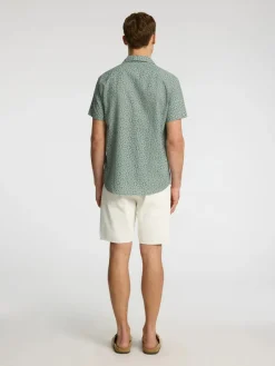 Miesten Paita NEW LINEN SHIRT RESORT Vihreä Kuosi><noscript><img width=