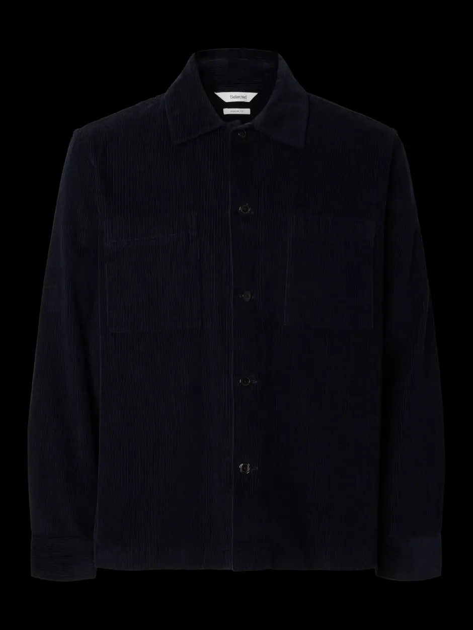 miesten paitatakki, SLHREGTATE CORD OVERSHIRT>Selected New