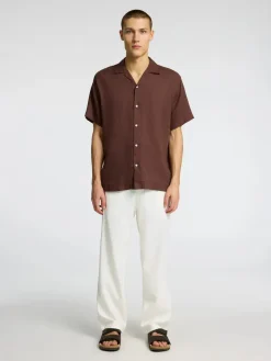 miesten pellavasekoitehousut, K LOOSE BRODY LINEN PANT>Selected Hot