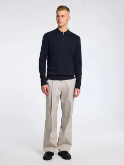 miesten pitkähihainen pikeepaita, SLHBERG LS HALF ZIP POLO>Selected New