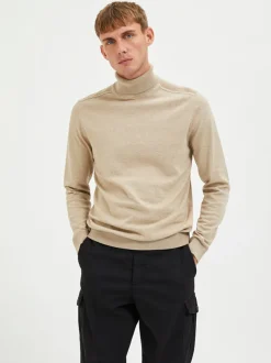 , Miesten Pooloneule, Berg Roll Neck>Selected Hot