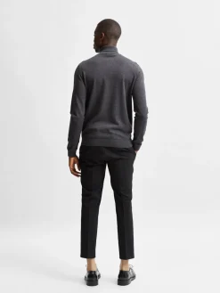 miesten pooloneule Berg Roll Neck Noos, Antracit Melange><noscript><img width=