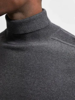 miesten pooloneule Berg Roll Neck Noos, Antracit Melange><noscript><img width=