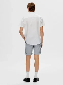 Miesten Shortsit, SLIM LUTON FLEX SHORTS Sininen Kuosi>Selected Sale