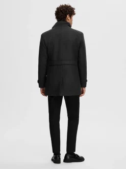 Miesten Takki, REUBEN WOOL COAT>Selected New