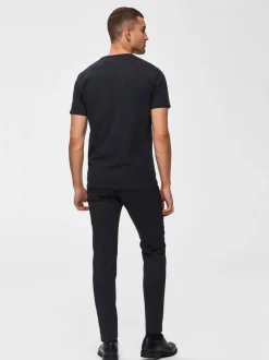 Miesten T-paita, Pima Ss O-neck>Selected Outlet