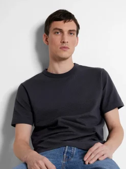 miesten t-paita, SANDER SEERSUCKER SS O-NECK><noscript><img width=