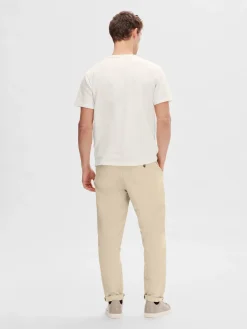 miesten t-paita, SANDER SEERSUCKER SS O-NECK>Selected Sale