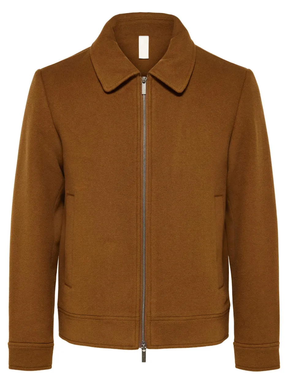 Miesten Villakangastakki, FILIP WOOL JACKET>Selected New