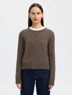 Selected naisten neuletakki, SLFTHEA LS KNIT MERINO CARDIGAN NOOS>Selected Femme Clearance
