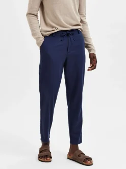 pellavahousut, SLIM TAPE BRODY LINEN PANT>Selected New