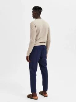pellavahousut, SLIM TAPE BRODY LINEN PANT>Selected New