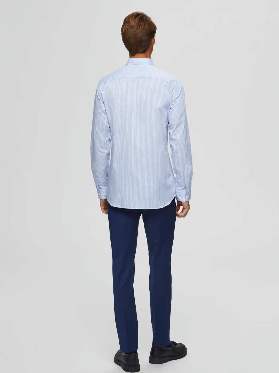 puvunhousut, BILL BLUE SUIT TROUSER Indigo>Selected Discount