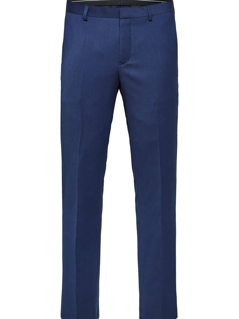 puvunhousut, BILL BLUE SUIT TROUSER Indigo>Selected Discount