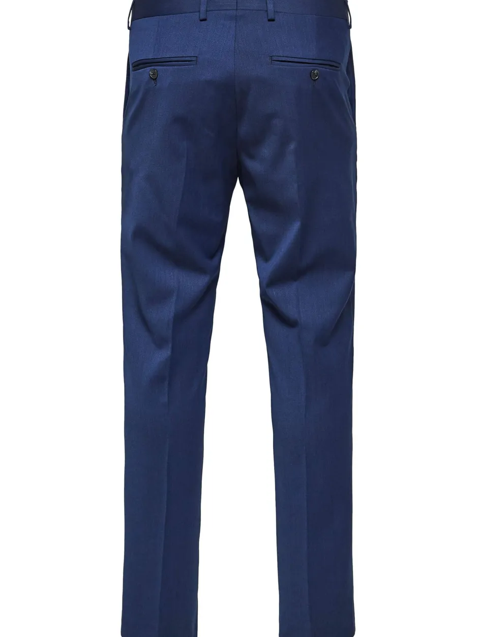 puvunhousut, BILL BLUE SUIT TROUSER Indigo>Selected Discount