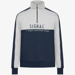 miesten collegepaita MALCOLMSI HALFZIP,>Signal Discount