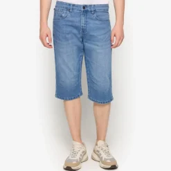 miesten farkkushortsit, KLAUS DENIM SHORTS Sininen, Indigo>Signal New