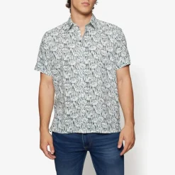 miesten kauluspaita, HUBERT SI LIN STRAW>Signal Clearance