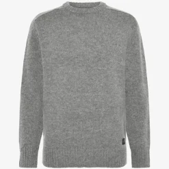 miesten neulepusero KosmusSI wool crewneck, vaaleanharmaa>Signal Sale