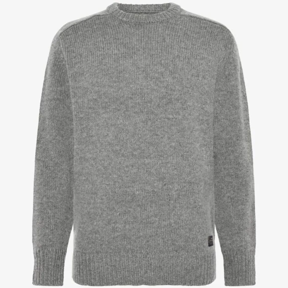 miesten neulepusero KosmusSI wool crewneck, vaaleanharmaa>Signal Sale