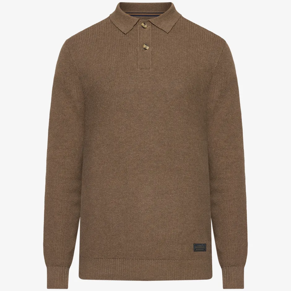 miesten neulepusero Klassi Structure Polo,>Signal