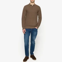 miesten neulepusero Klassi Structure Polo,><noscript><img width=