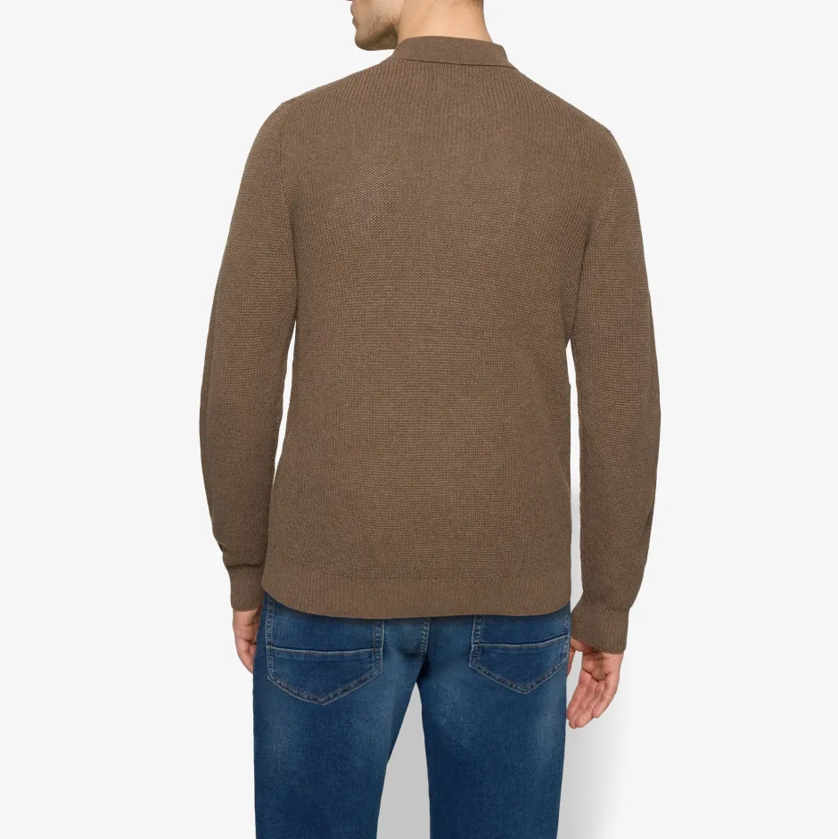 miesten neulepusero Klassi Structure Polo,>Signal