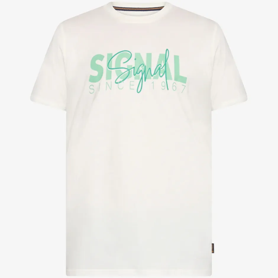 miesten t-paita, OWEN PRINT TEE>Signal Hot