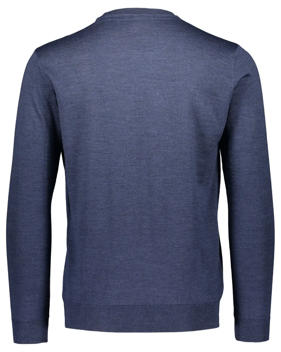 , Miesten Neule, Merino Crew Indigo>Sinnuu Outlet