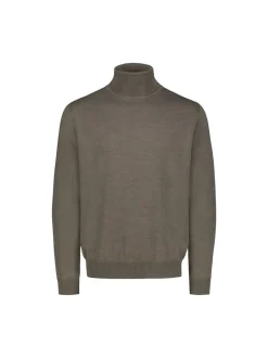 miesten pooloneule Rollneck Merino Wool Made in Italy,>Sinnuu