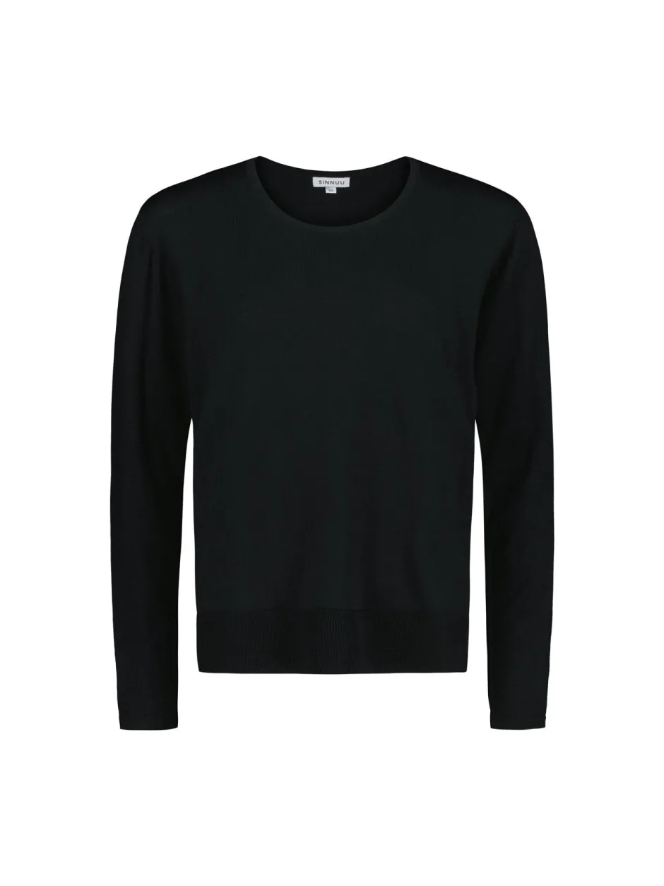 naisten neulepusero Laura merinoneule,>Sinnuu Best