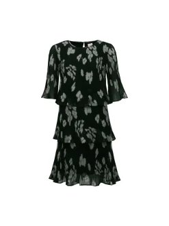 naisten mekko, CALINDA DRESS 105 CM Vihreä Kuosi>S.T.I Online