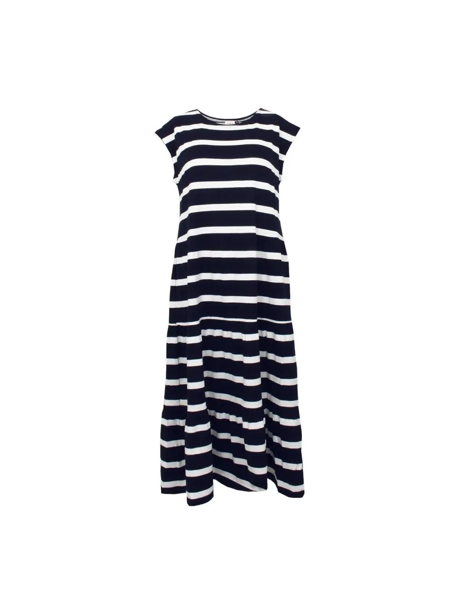 naisten mekko, JOY STRIPE TRICOT DRESS 118CM>S.T.I Outlet