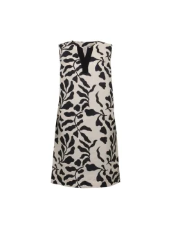 naisten pellavamekko, CARA DRESS 94CM Beige Kuosi>S.T.I Sale