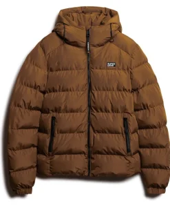 Miesten Talvitakki, Hooded Sports Puffer Jacket>Superdry Outlet