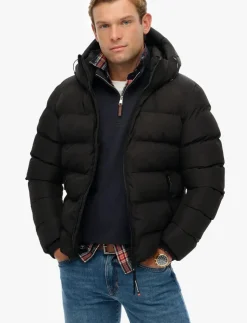 Miesten Talvitakki, Hooded Sports Puffer Jacket>Superdry Online