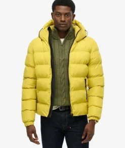 Miesten Talvitakki, Hooded Sports Puffer Jacket>Superdry New